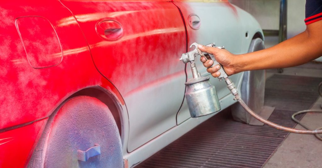 spray paint your car from start to finish