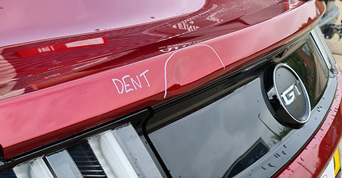 dent repair for leased car